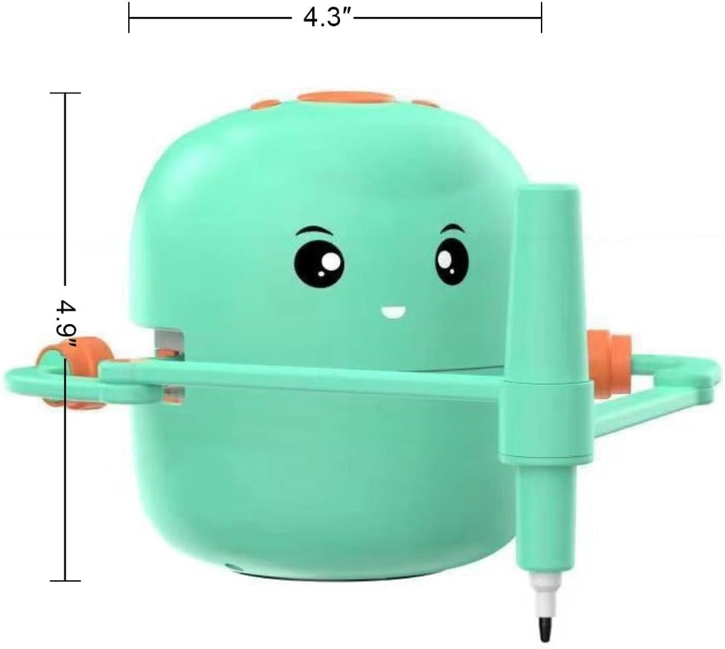 Interactive Drawing Robot for Children Boys Girls,Voice Interactive Educational Painting Toy with 100 Cards for 4 5 6 7 8 9 10 11 12 Years Old Kids Children'S Day Birthday Christmas(Green)