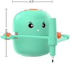 Interactive Drawing Robot for Children Boys Girls,Voice Interactive Educational Painting Toy with 100 Cards for 4 5 6 7 8 9 10 11 12 Years Old Kids Children'S Day Birthday Christmas(Green)