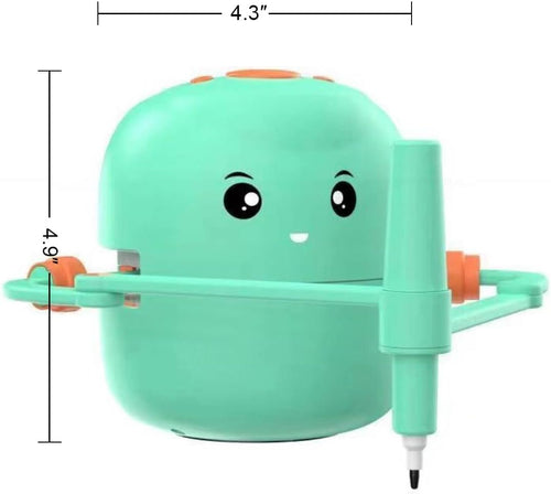 Interactive Drawing Robot for Children Boys Girls,Voice Interactive Educational Painting Toy with 100 Cards for 4 5 6 7 8 9 10 11 12 Years Old Kids Children'S Day Birthday Christmas(Green)