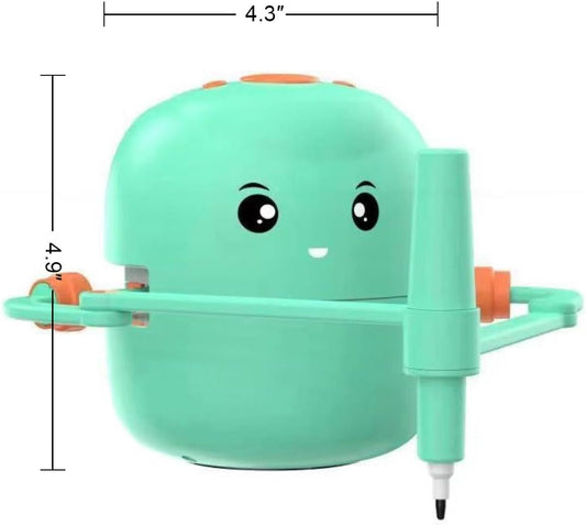 Interactive Drawing Robot for Children Boys Girls,Voice Interactive Educational Painting Toy with 100 Cards for 4 5 6 7 8 9 10 11 12 Years Old Kids Children'S Day Birthday Christmas(Green)