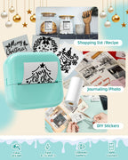 Mini Sticker Printer - Sticker Box Printer AI Smart APP Print Pod Mini Printer Thermal Portable Sticker Maker Machine for Student DIY Scrapbook, Study Notes, Work Plan, Memos, Photo