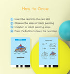 Interactive Drawing Robot for Children Boys Girls,Voice Interactive Educational Painting Toy with 100 Cards for 4 5 6 7 8 9 10 11 12 Years Old Kids Children'S Day Birthday Christmas(Green)