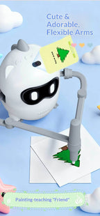 Generic Smart Dinosaur Drawing Robot Intelligent Early Education Toy Card Voice Broadcast For Toddlers Kids Preschool Learning