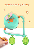 Interactive Drawing Robot for Children Boys Girls,Voice Interactive Educational Painting Toy with 100 Cards for 4 5 6 7 8 9 10 11 12 Years Old Kids Children'S Day Birthday Christmas(Green)