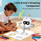 Drawing Robot for Kids with Camera Recognition, Smart Voice Interactive Painting Robot Educational Machine, Montessori Learning Toys with 100 Cards, 12 Colorful Pens Boys Girls
